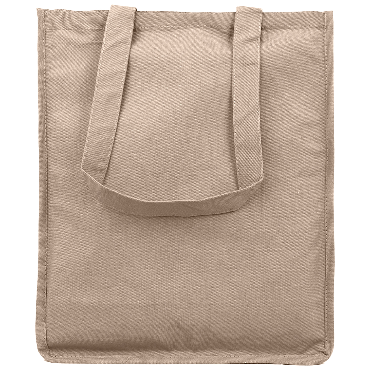 12 oz. Cotton Canvas Jumbo Shopper Tote Bag with Gusset USA Decorated (14" x 17") 5