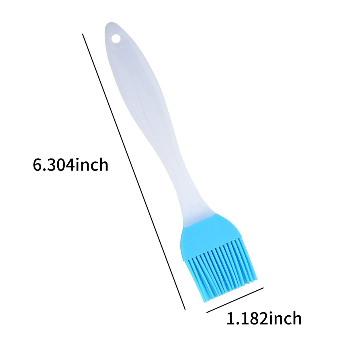 Short Handle Silicone BBQ Brush for Grilling 7