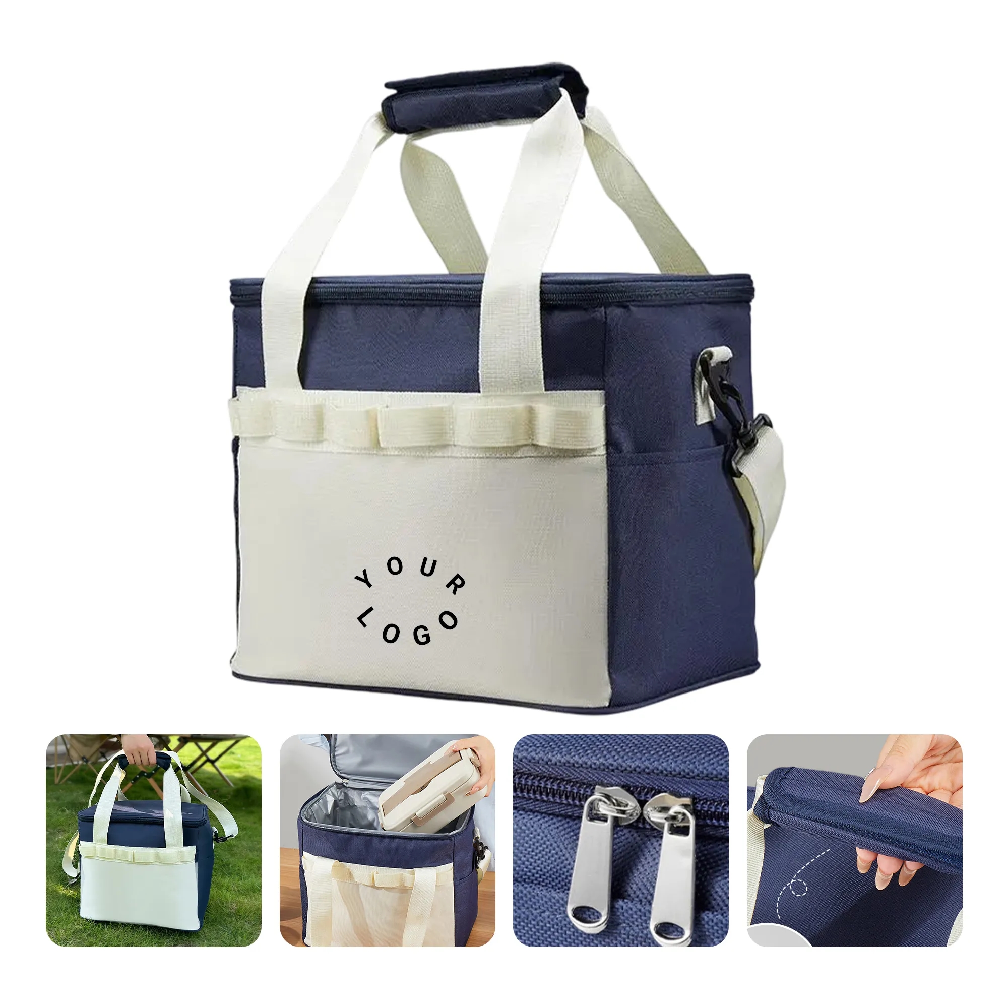 Thermal Outdoor Food Storage Bag with Woven Handle 2