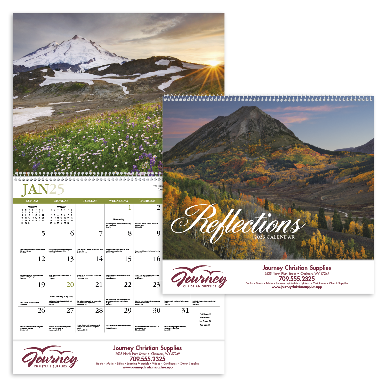 HotLine® Products Reflections (Non-Denominational) Appointment Calendar - Spiral 9