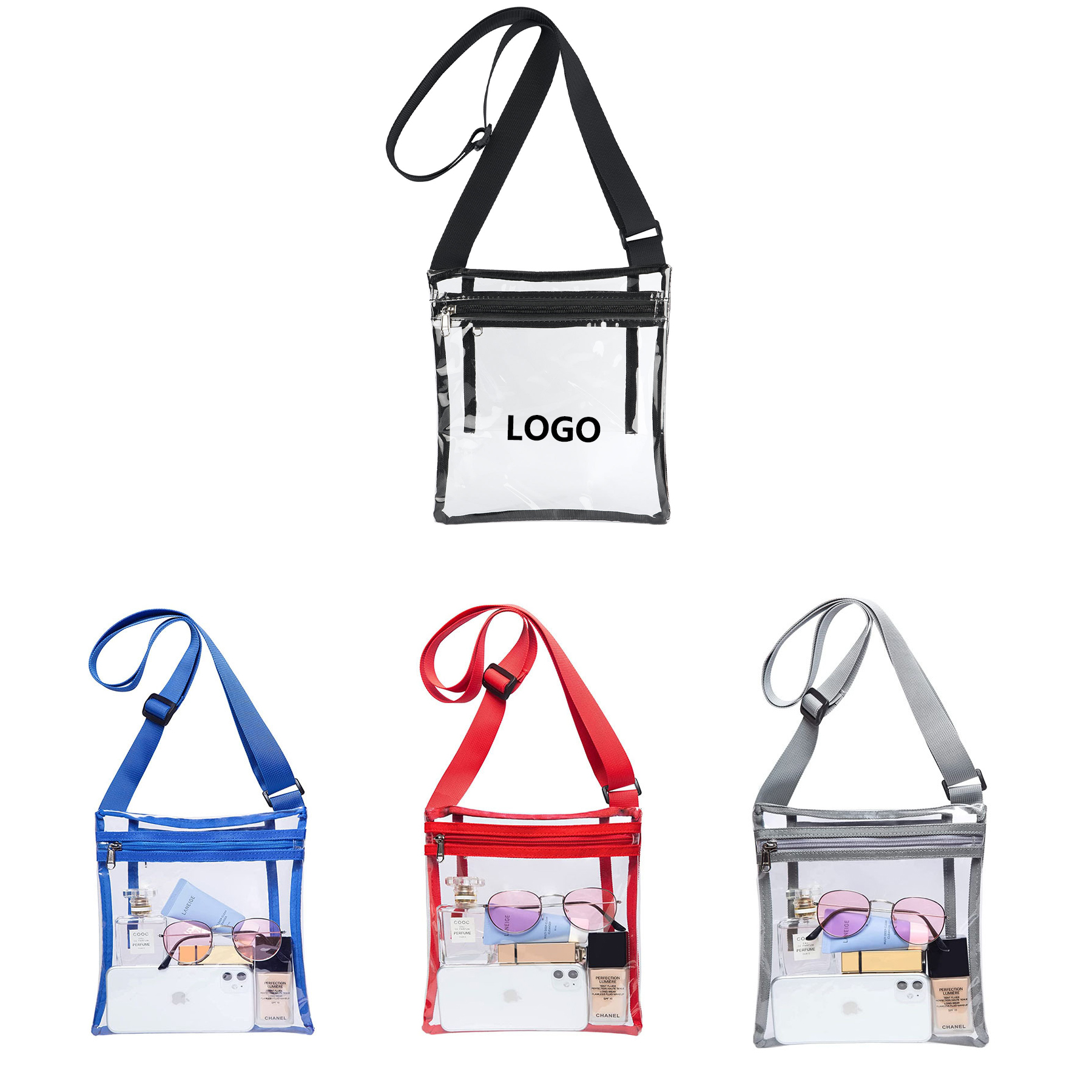 Stadium Approved Clear Crossbody Bag 1