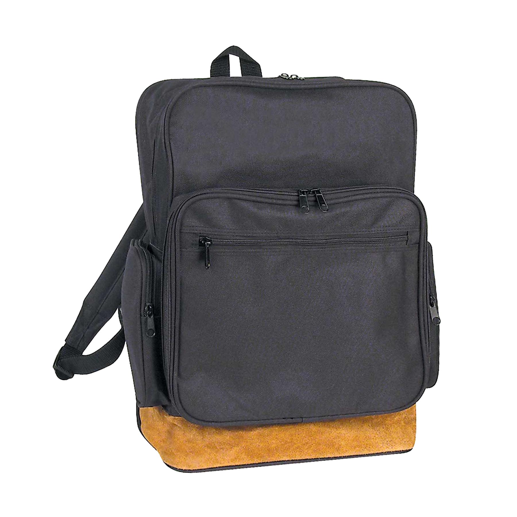600D Polyester Leather Bottom Backpack 4