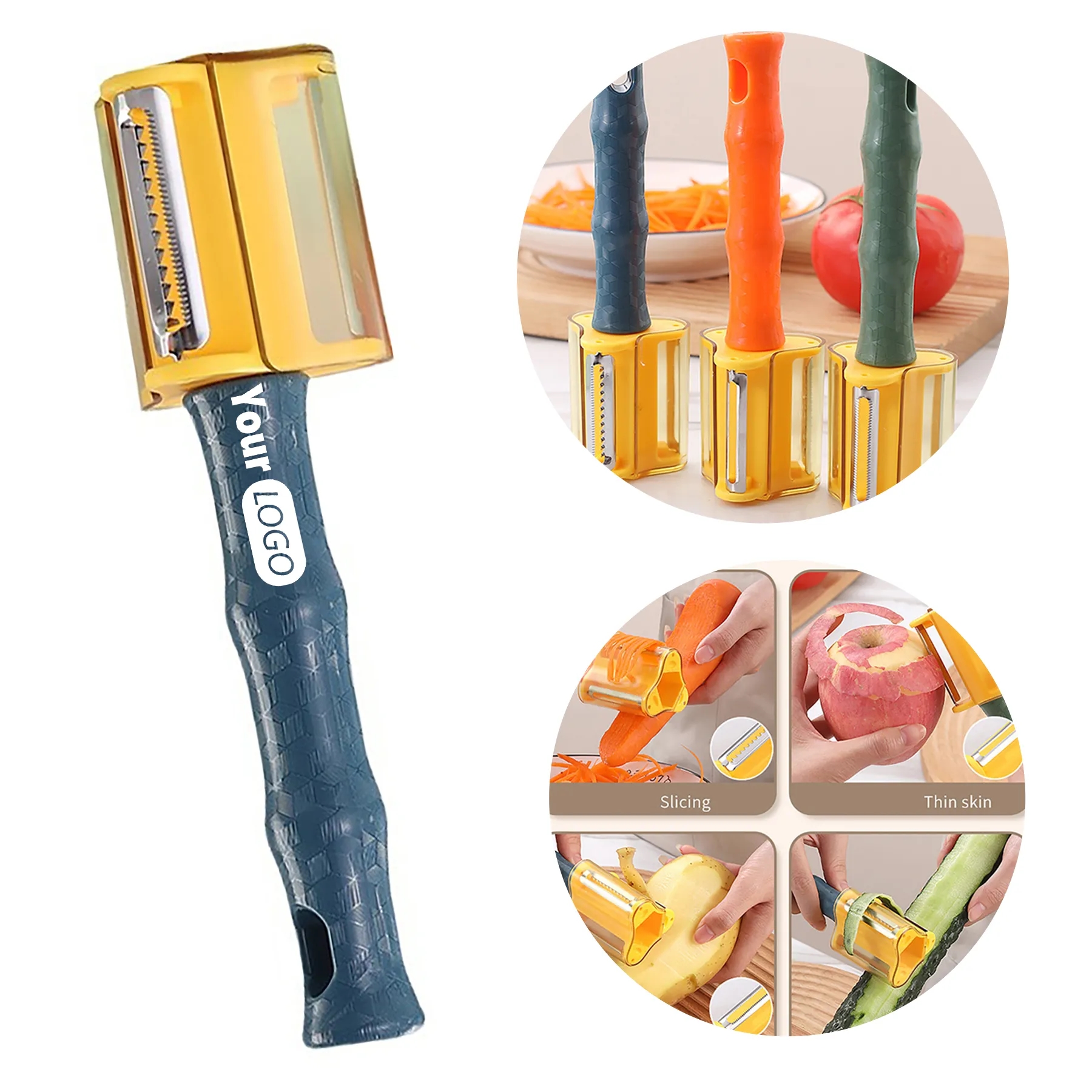 Polypropylene 3-in-1 Fruit Paring Knife 3