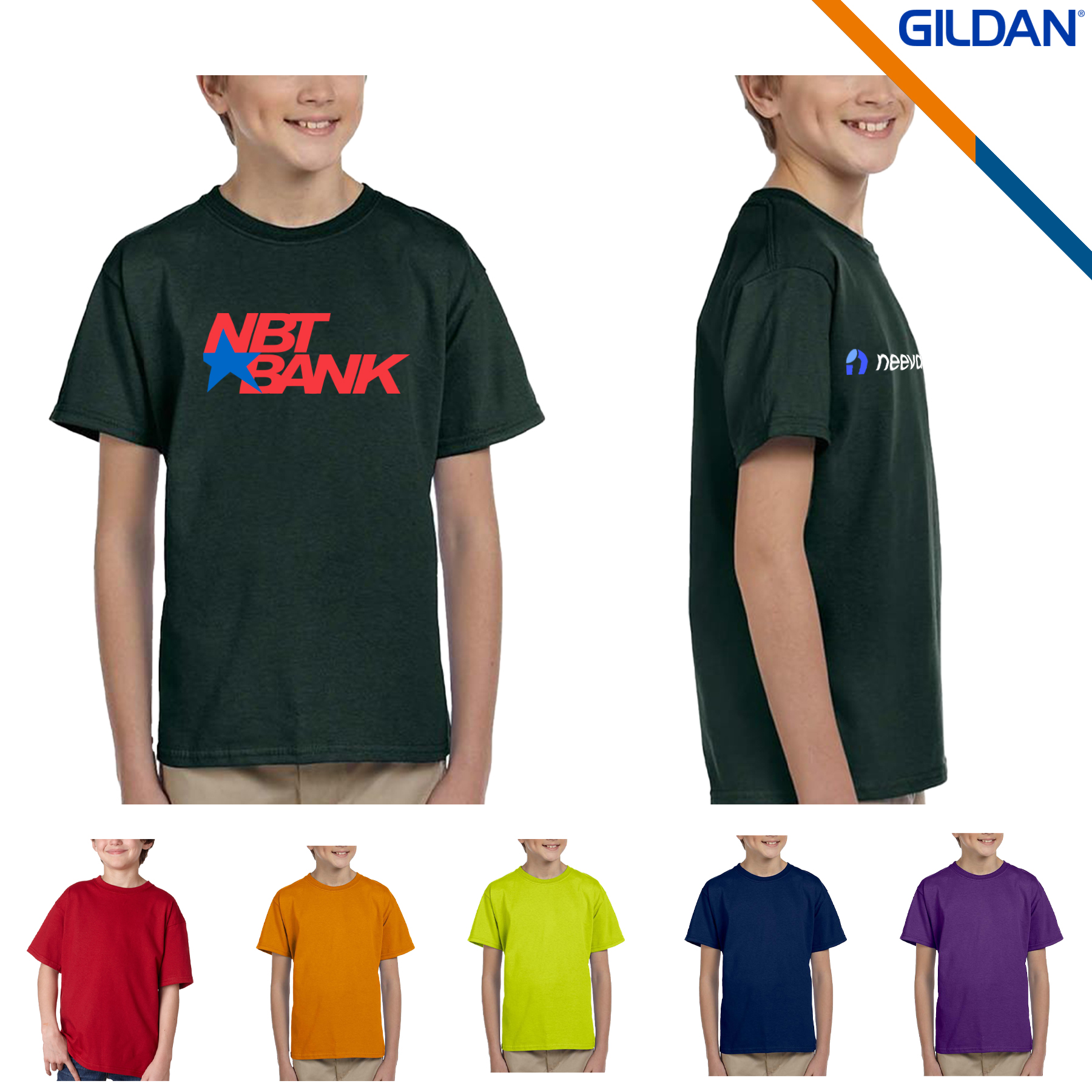 Gildan® 6.1 oz 100% Cotton Preshrunk YouthT-shirts 5