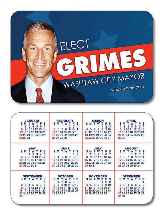 Political Laminated Wallet Card - 3.5x2.25 (2-Sided) - 14 pt. 2