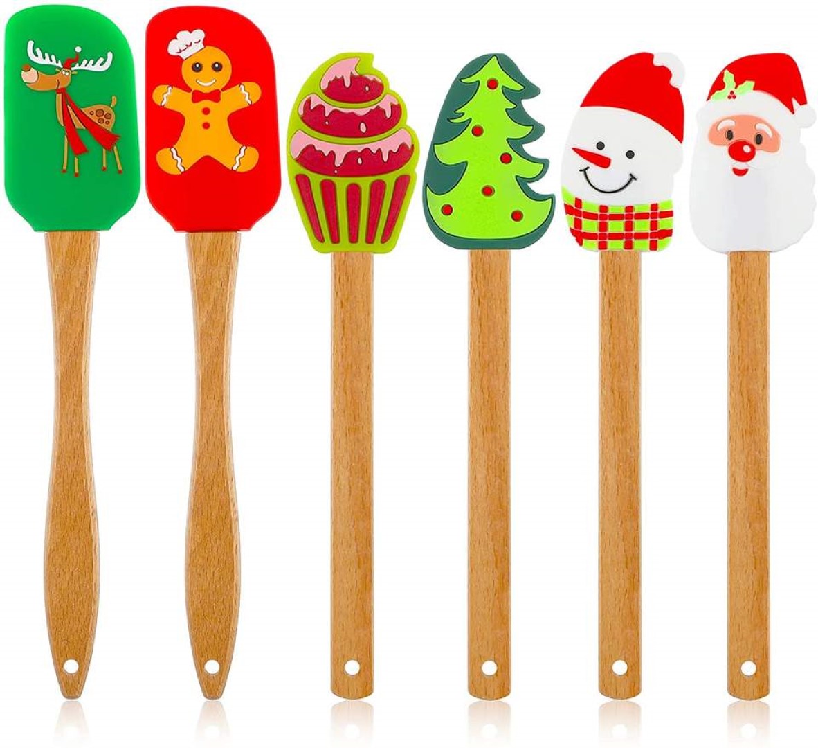 Food Grade Christmas Silicone Spatula 4