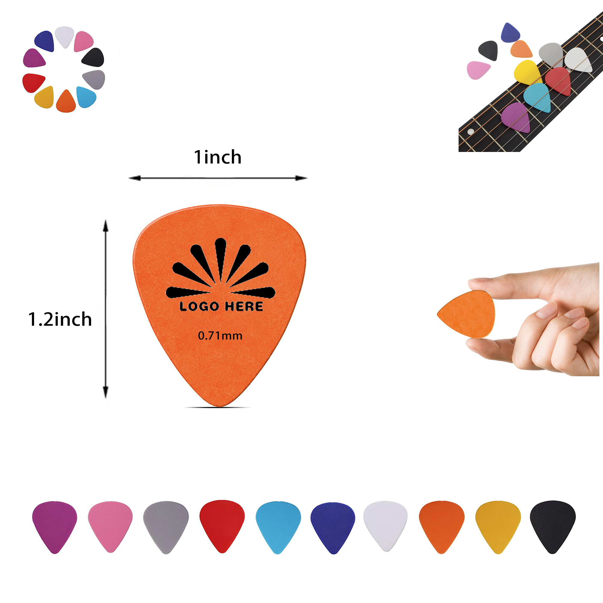 0.71mm Premium Guitar Picks 1