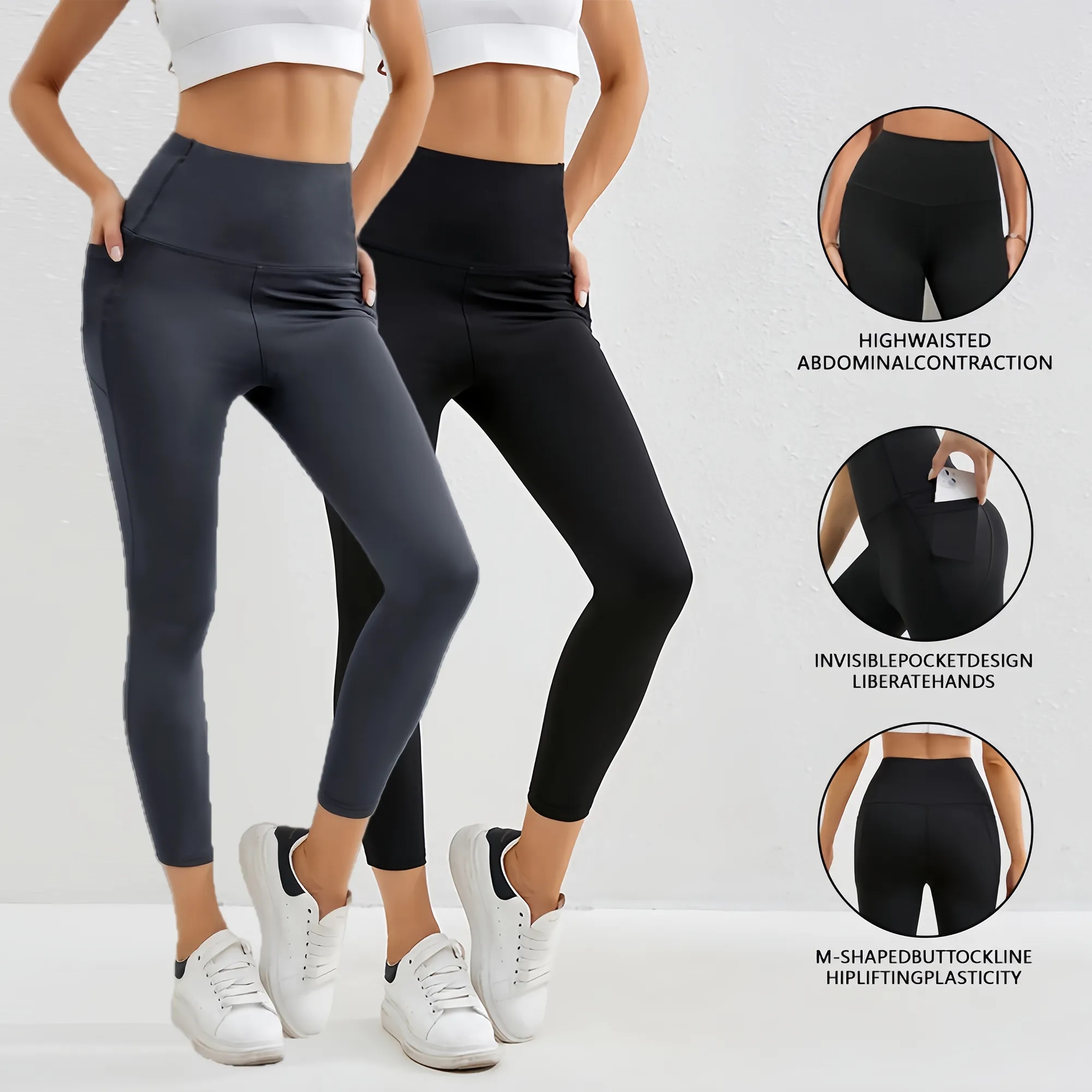 High-Waist Pocket Sport Pants 6