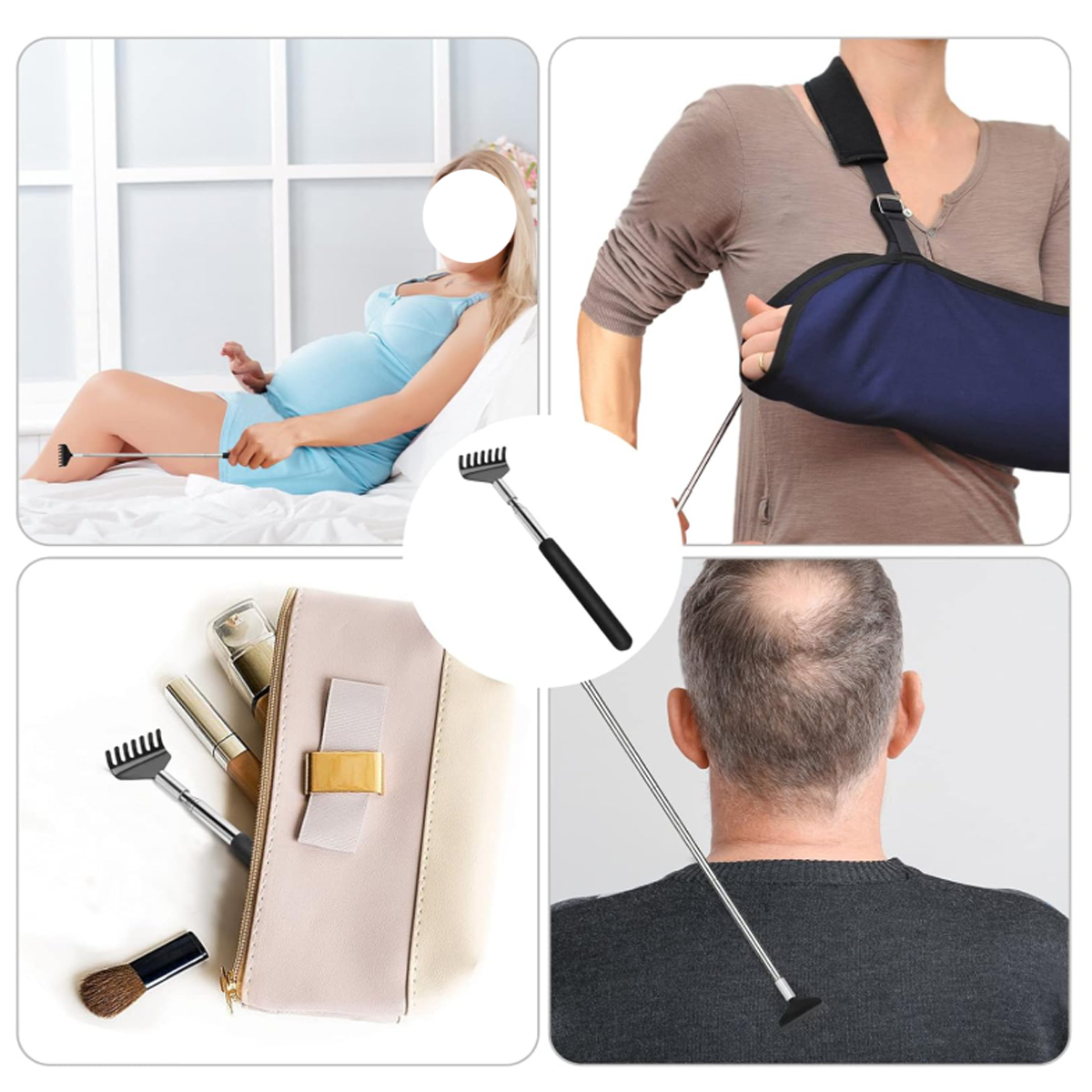 Extendable Telescopic Back Scratcher with Rubber Handle 6
