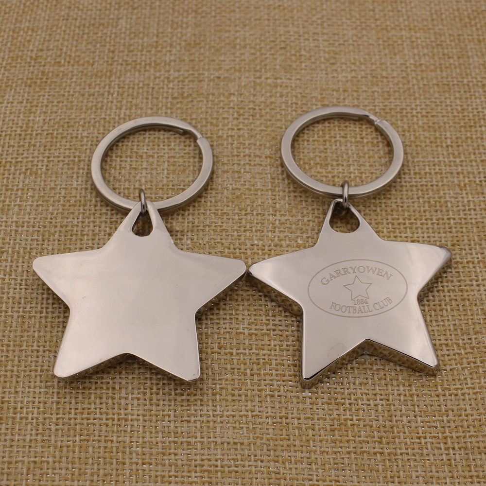 Metal Star Keychain 4