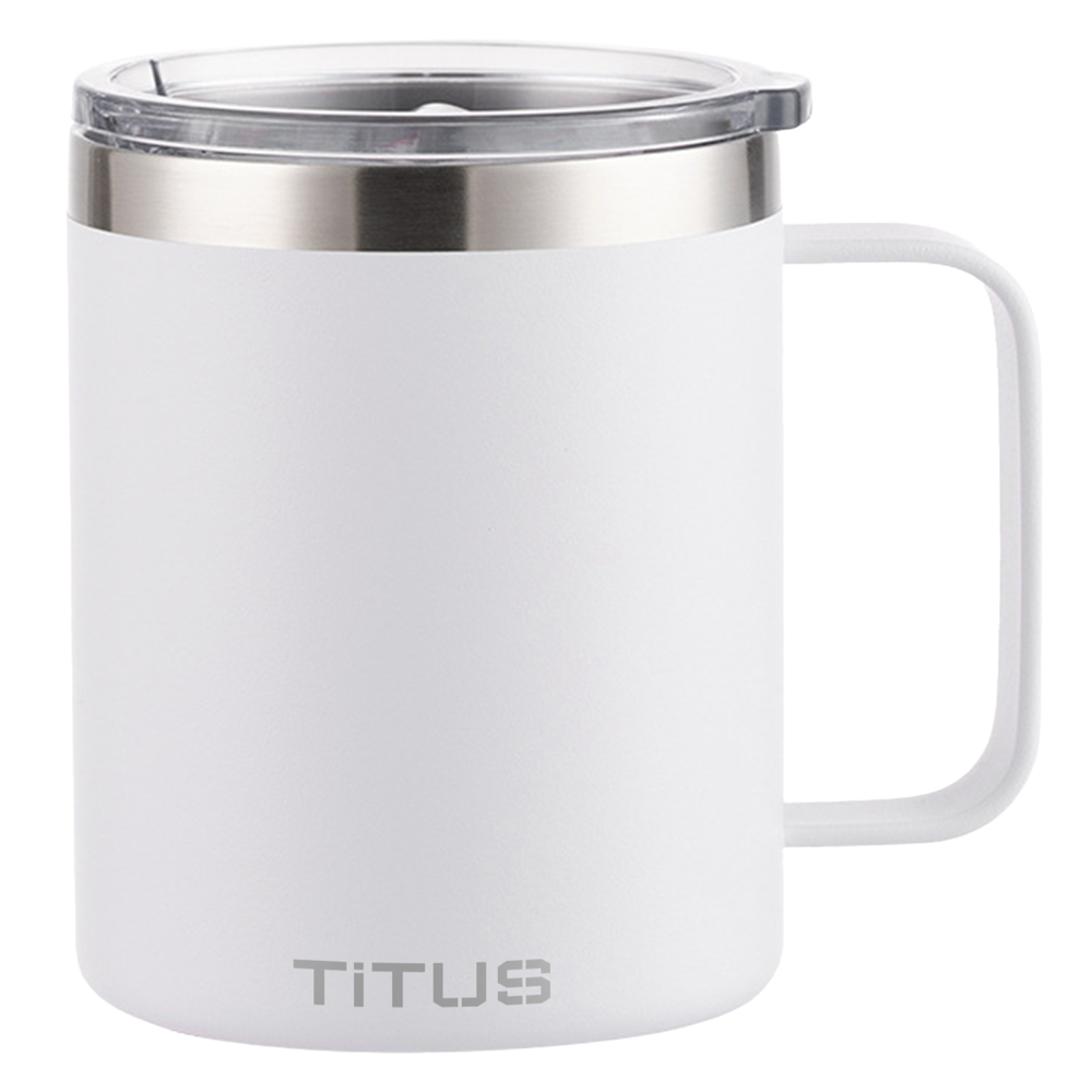 Premium 12 oz TiTUS® Double Wall Stainless Steel Insulated Mug