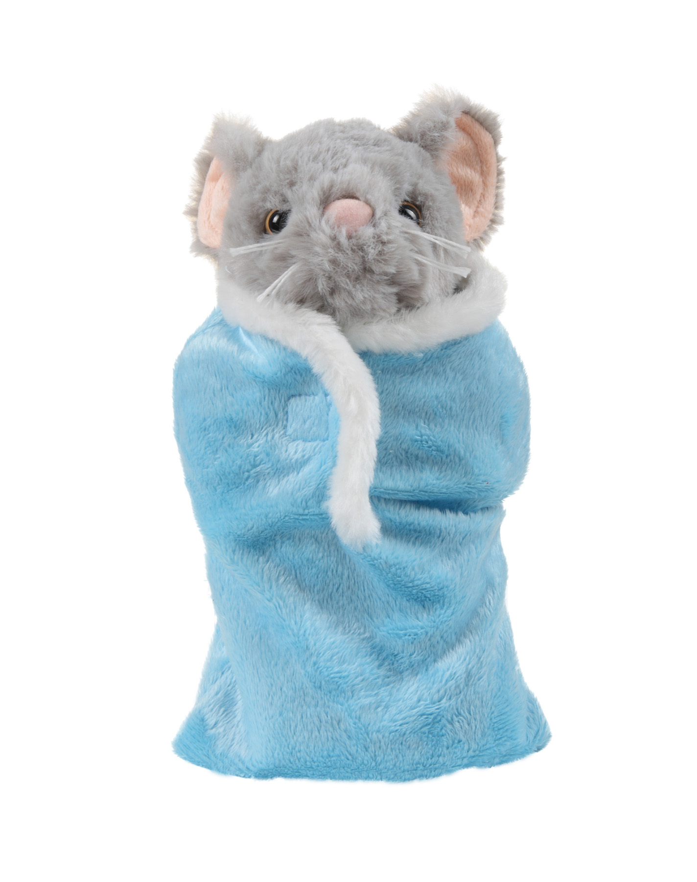 soft plush Mouse in sleeping bag
