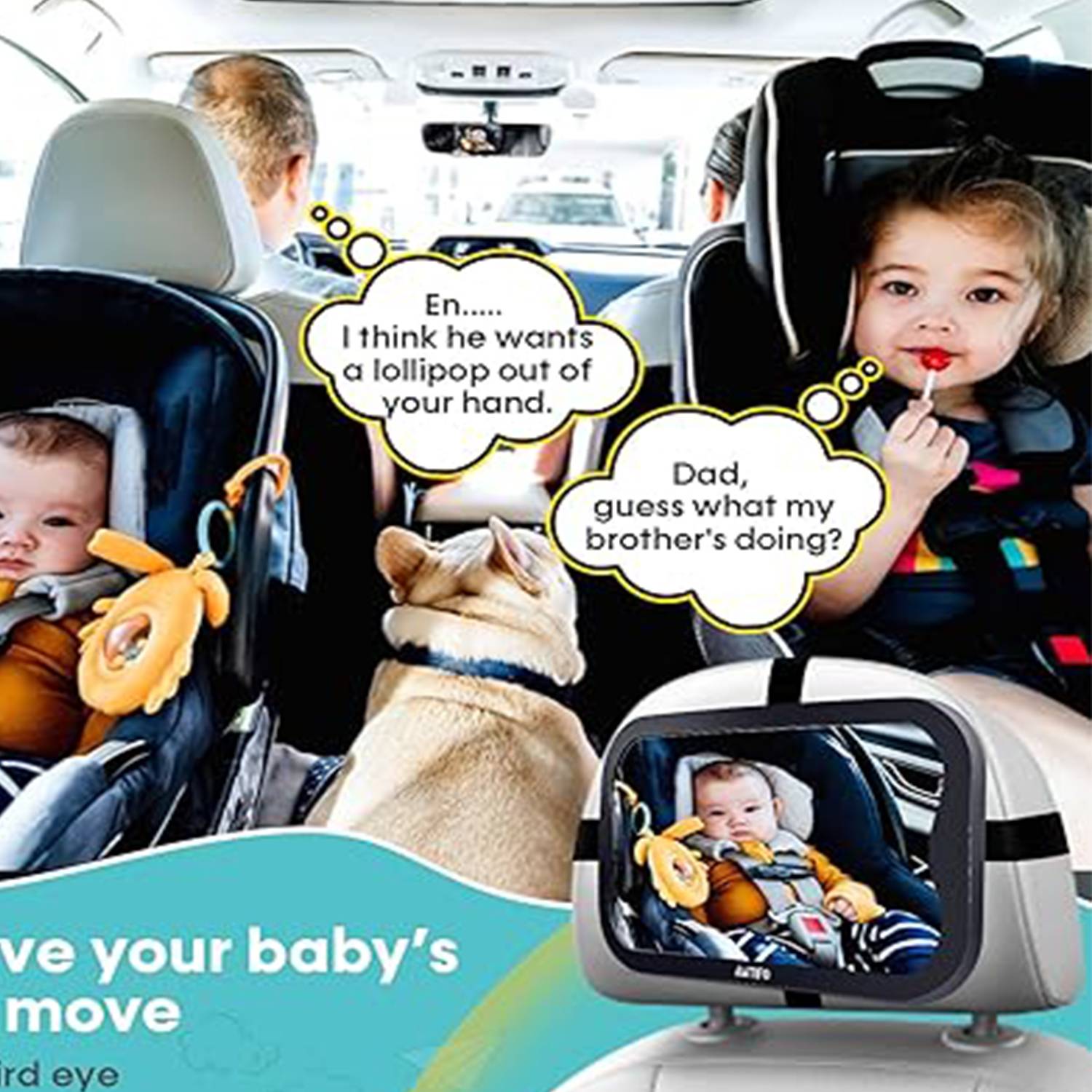 Baby Car Mirror for Seat 3