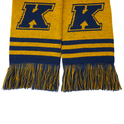 Custom Circular Knit Acrylic Scarf with Tassel - 57"x6.7" 10