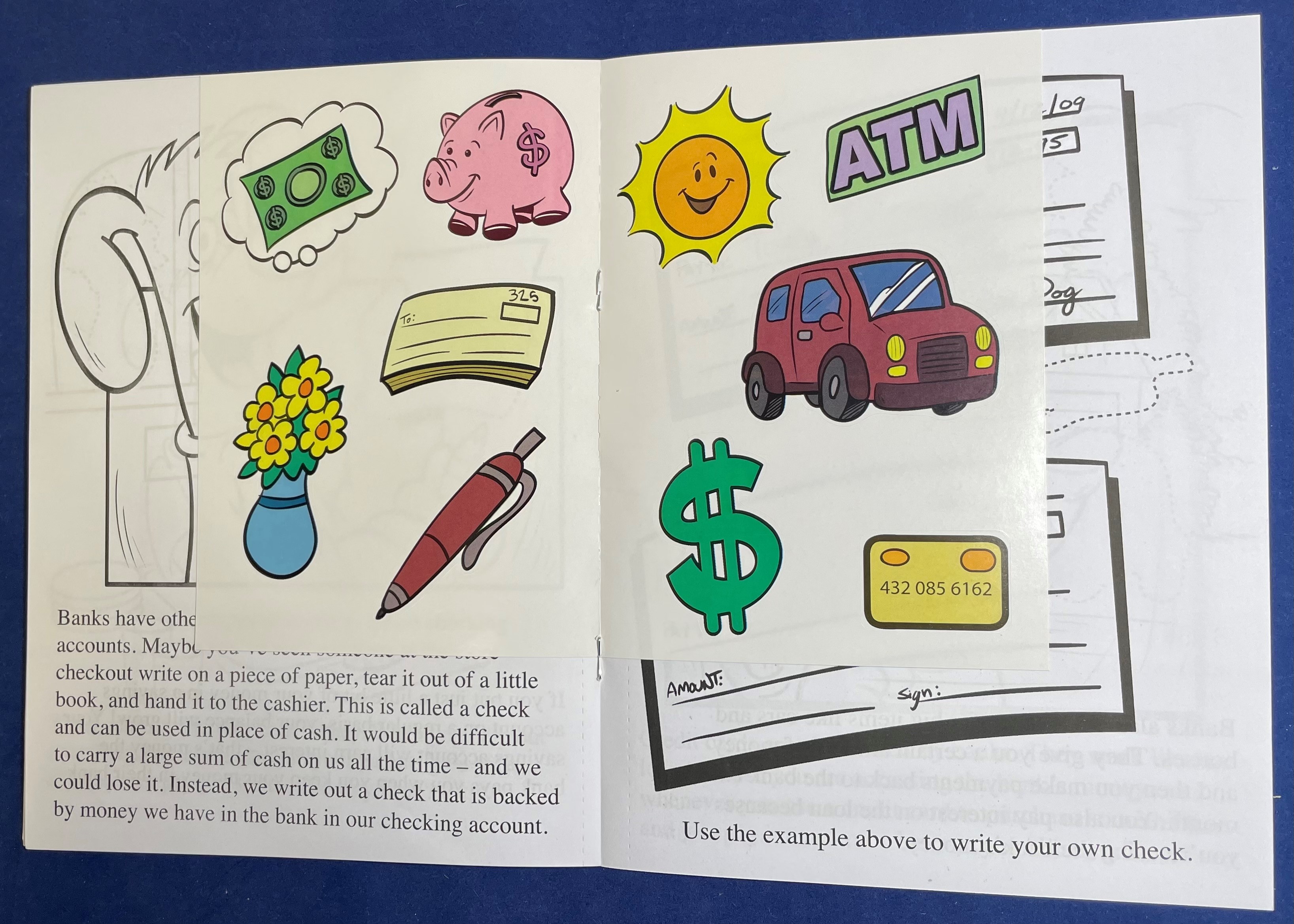STICKER BOOK SET - A Trip To The Bank Sticker Book Fun Pack 6