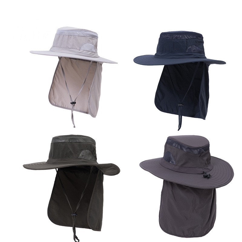 Unisex Outdoor Sun Hat with Neck Flap 4