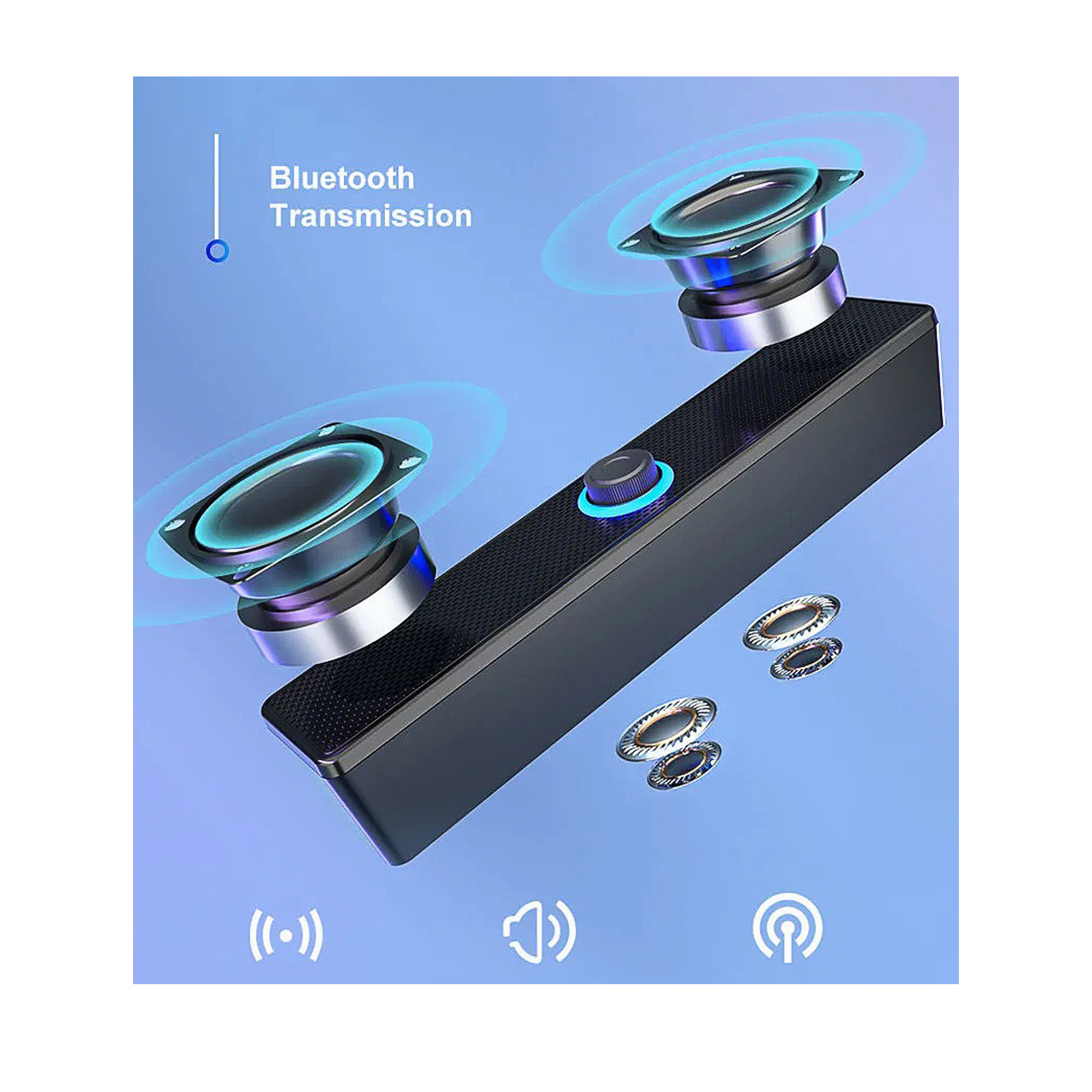 Long Portable Bluetooth Speaker
 2