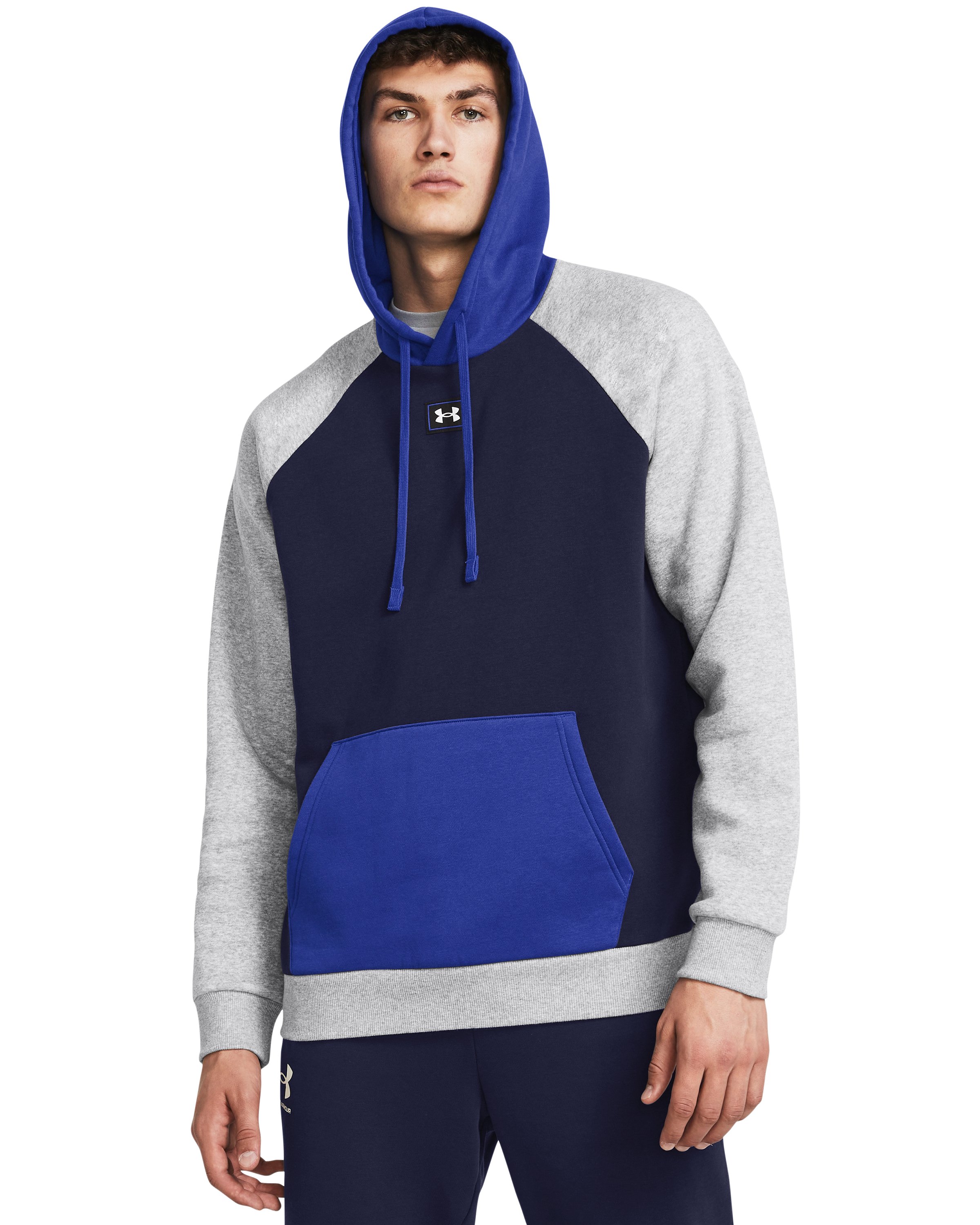 UA Rival Fleece Colorblock Men's Hoodie 2