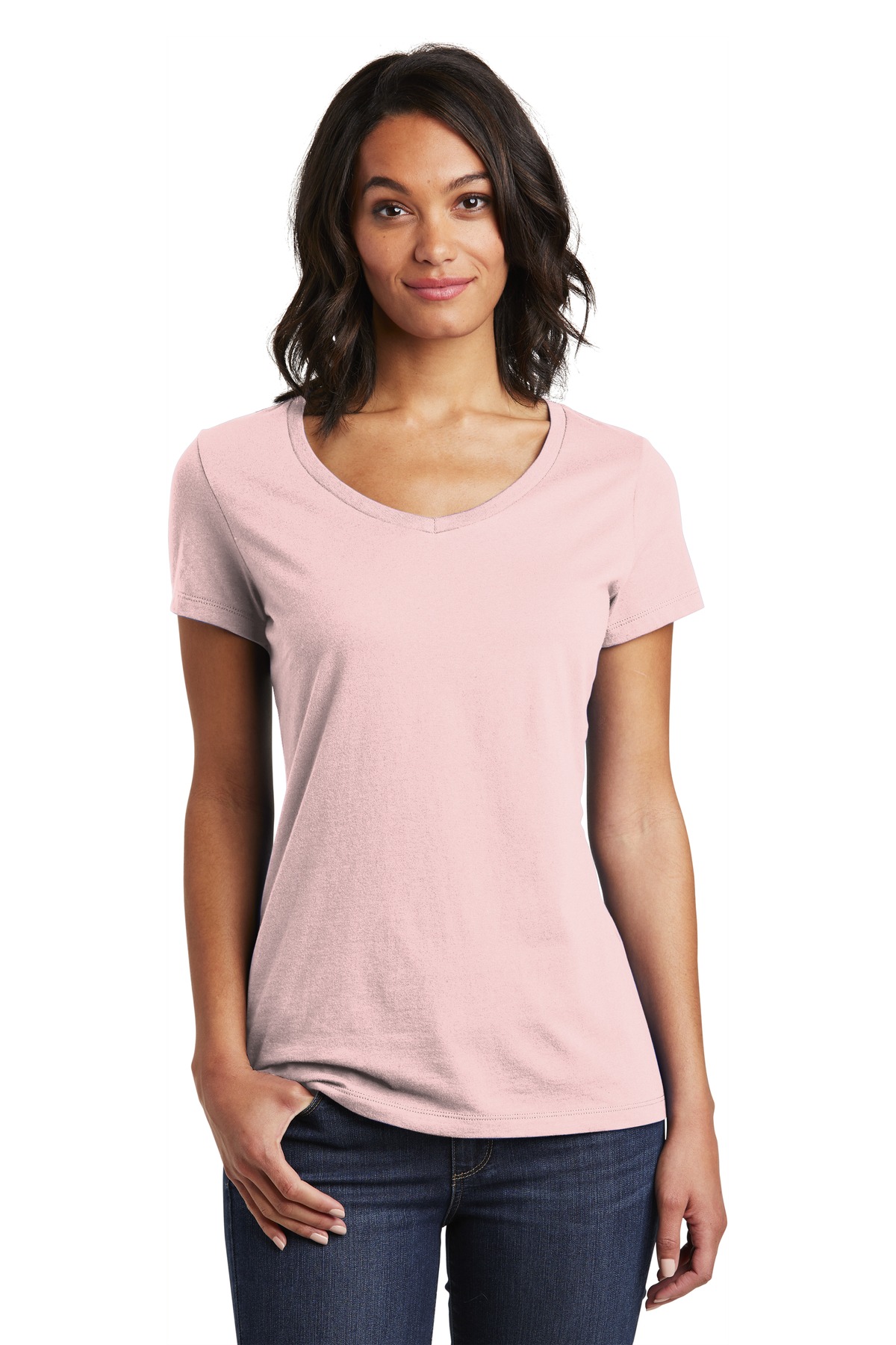District Women's Very Important Tee V-Neck. DT6503 106