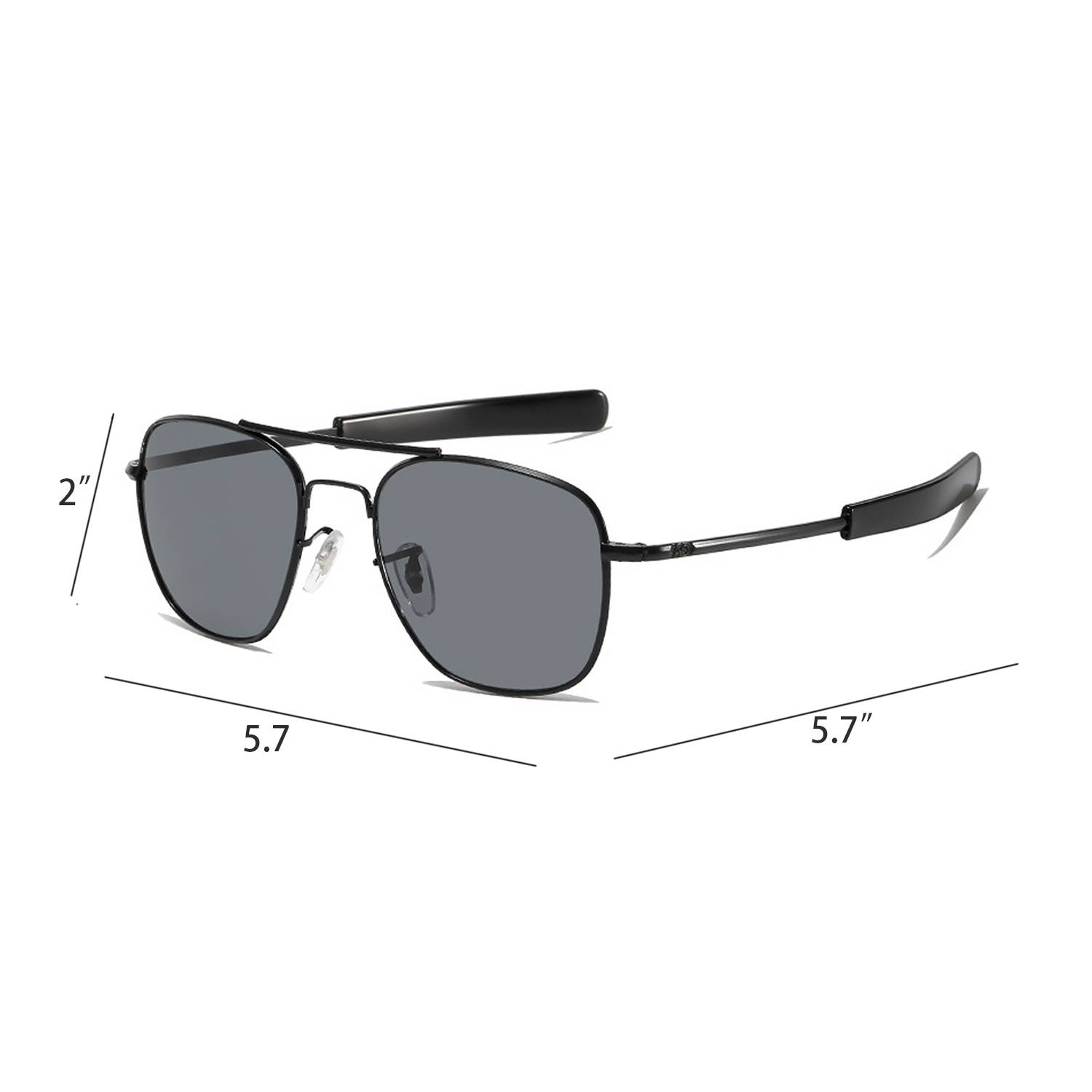 Polarized Metal Frame Aviator Sunglasses 5