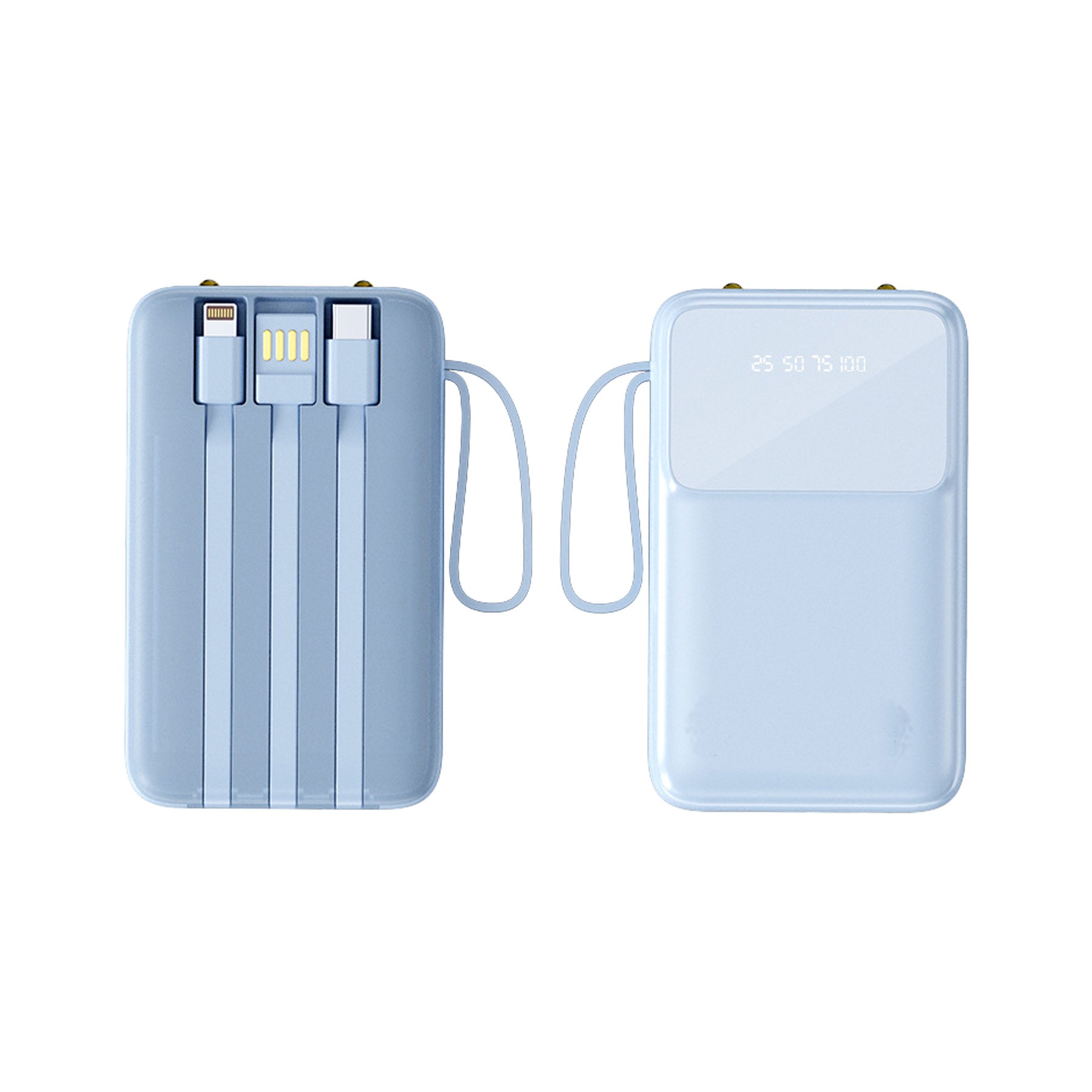 Portable Charger with Built-in Cables, 10000mAh Power Bank 3