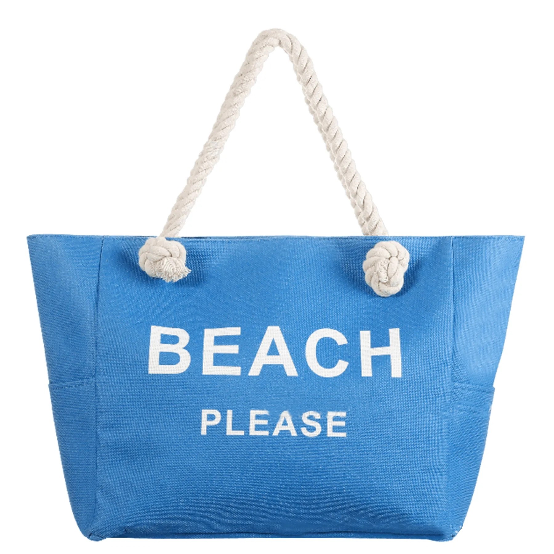 Large Canvas Beach Tote Bag, custom tote bag with logo imprint 1