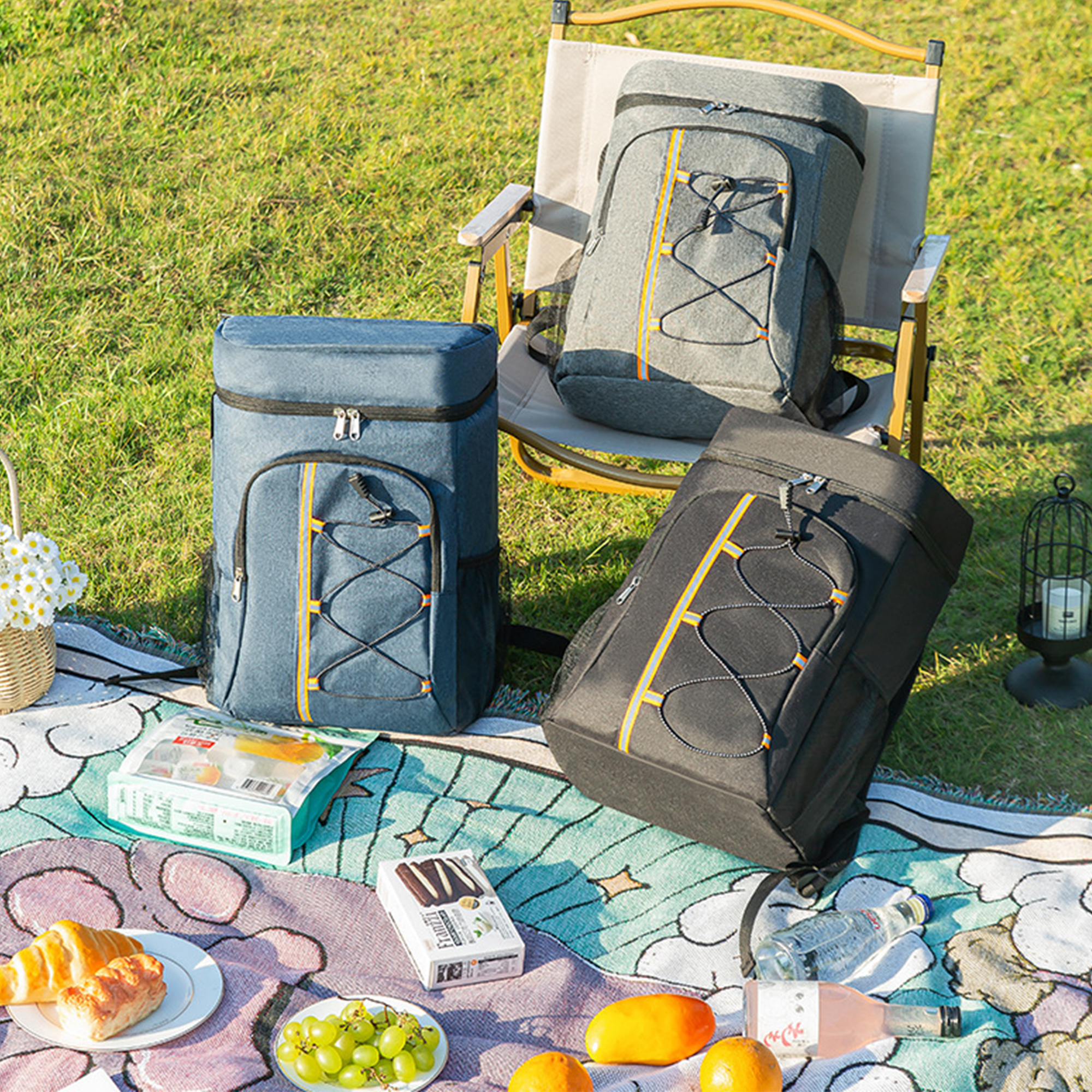 Large Capacity Insulated Backpack Cooler 2