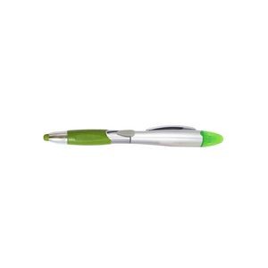 Shining Color Barrel Pen With Highlighter 7