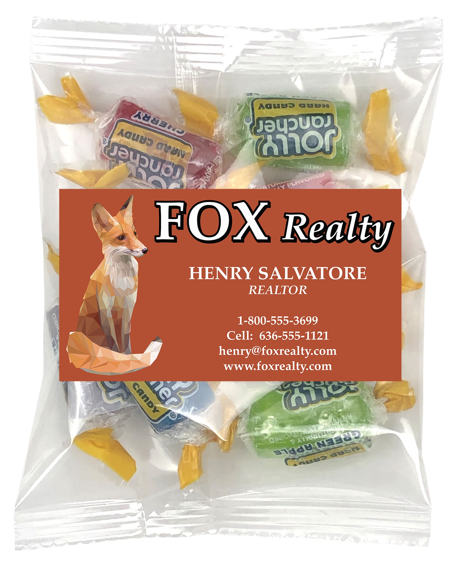 Small Snack Bag with Rectangle Magnet Standard Fill 6