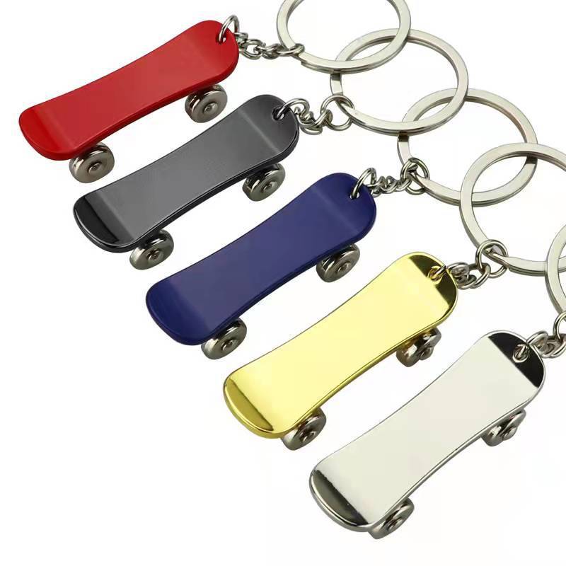 Skateboard Shaped Pendant Keychain 6