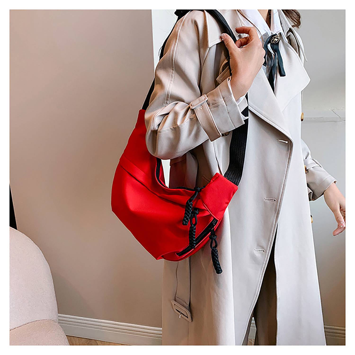 Lightweight Waterproof Nylon Single-Shoulder Bag 9