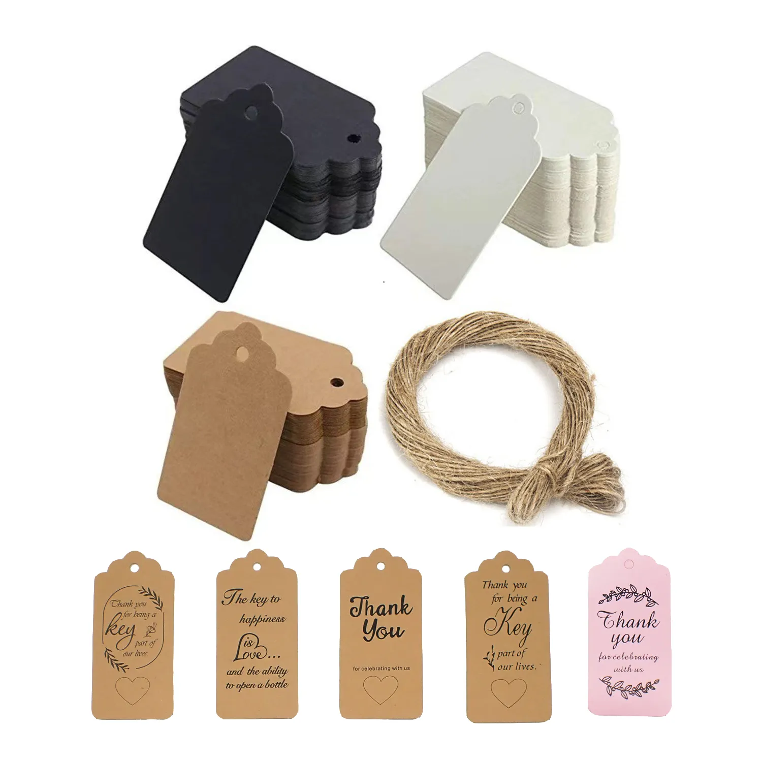 100 Kraft Paper Greeting Cards For Holiday 4
