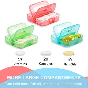 14 Compartment Weekly Pill Box 9
