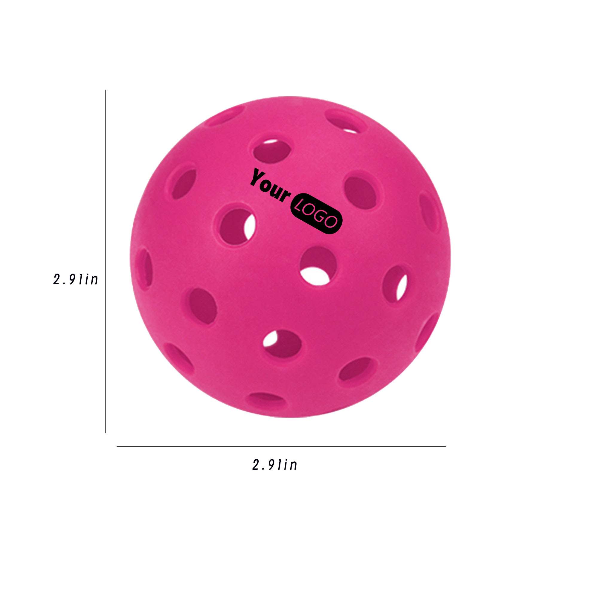 40-Hole Durable TPE Injection Molded Pickleball 4