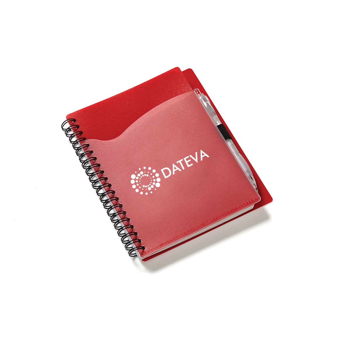 5 3/4"x7 1/8" Wave Spiral Notebook with Front Pocket 1