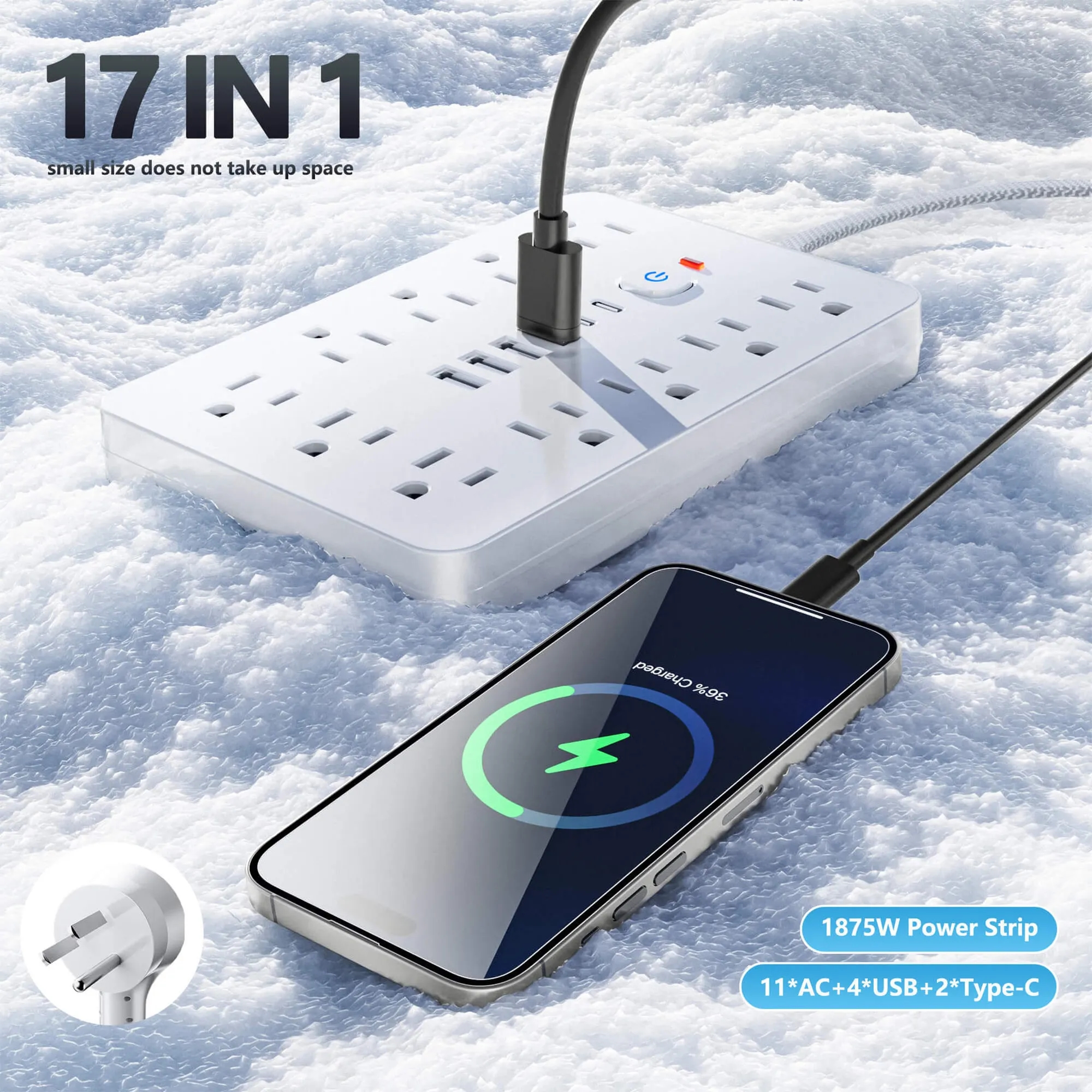 17-in-1 Fast Charge Power Strip 2