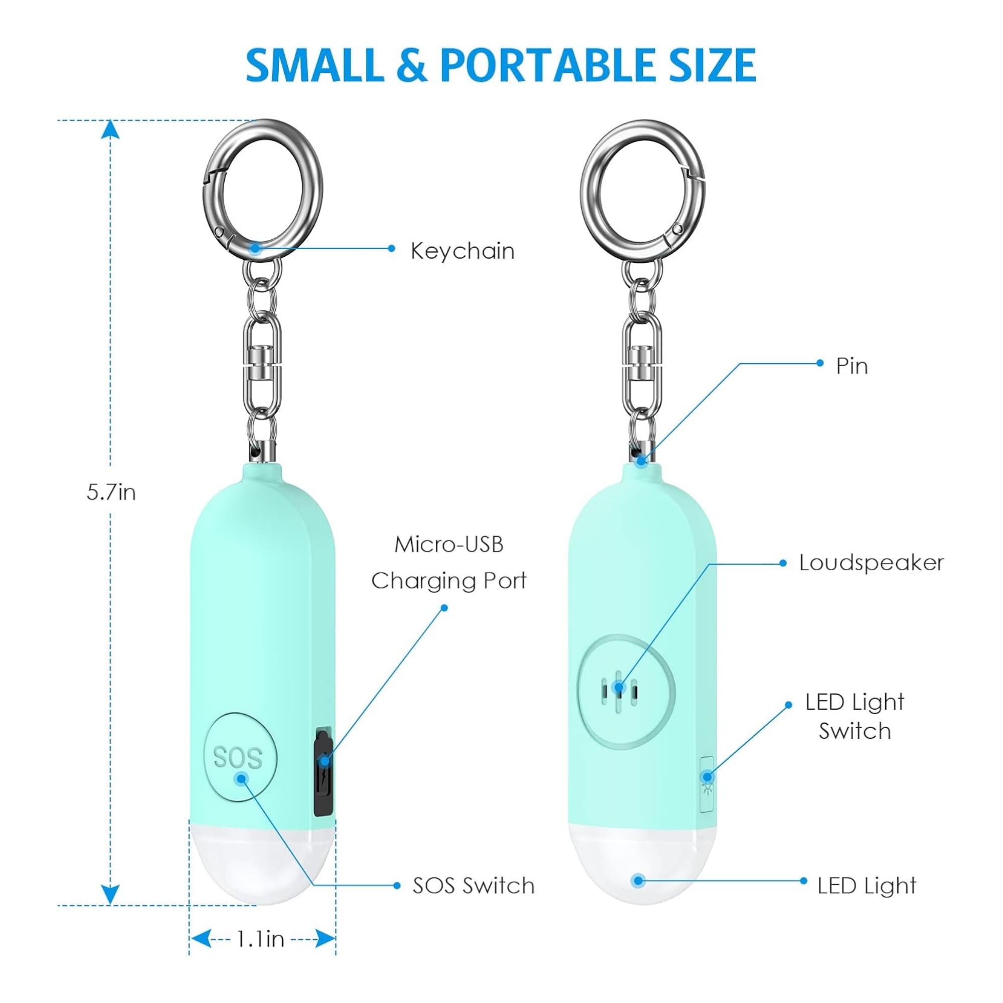 Rechargable Personal Safety Alarm 3
