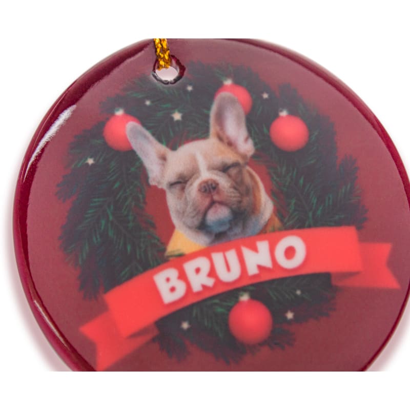Full Color Ceramic Christmas Ornament 30