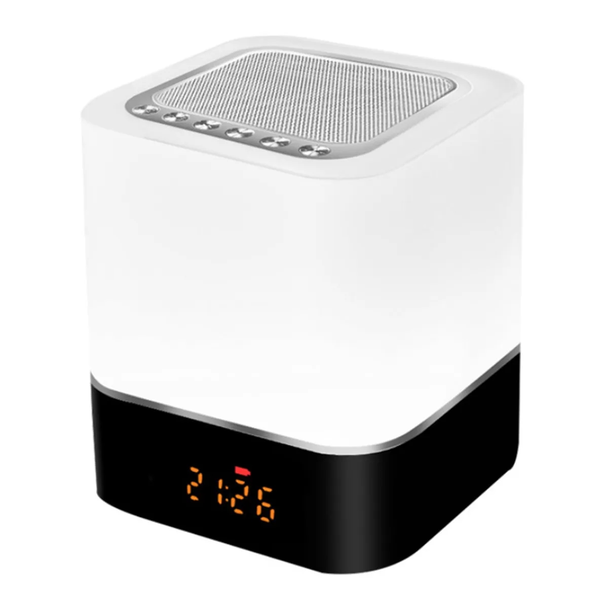 Alarm Clock Bluetooth Speaker Night Light 4