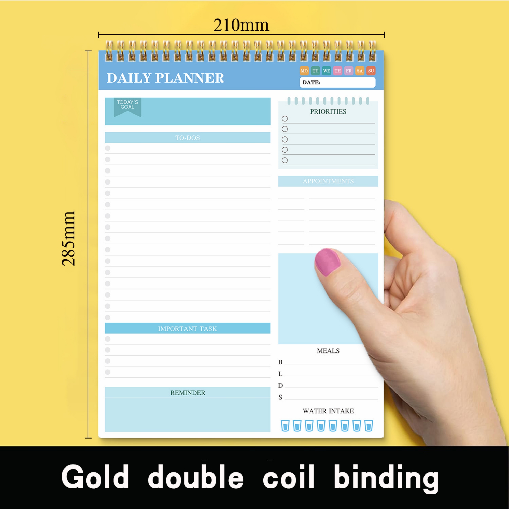 Undated Daily Planner A4 5