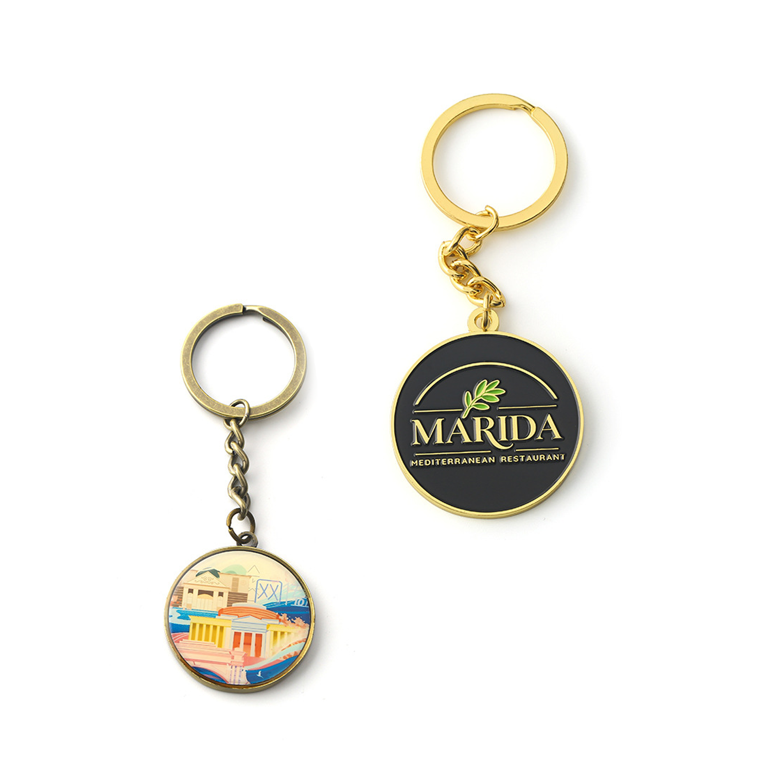 Baking-finish Metal Keychain 2