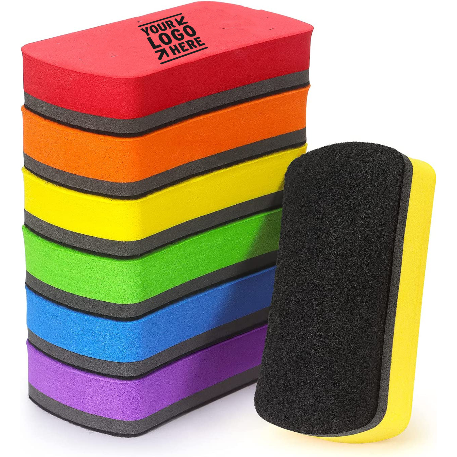 4 x 2 x 0.8 Inches Dry Erase Magnetic Whiteboard Eraser 2