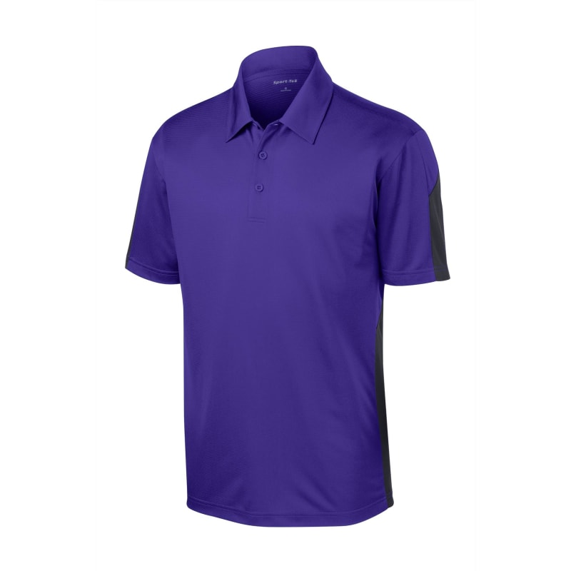 Sport-Tek PosiCharge Active Textured Colorblock Polo. 52