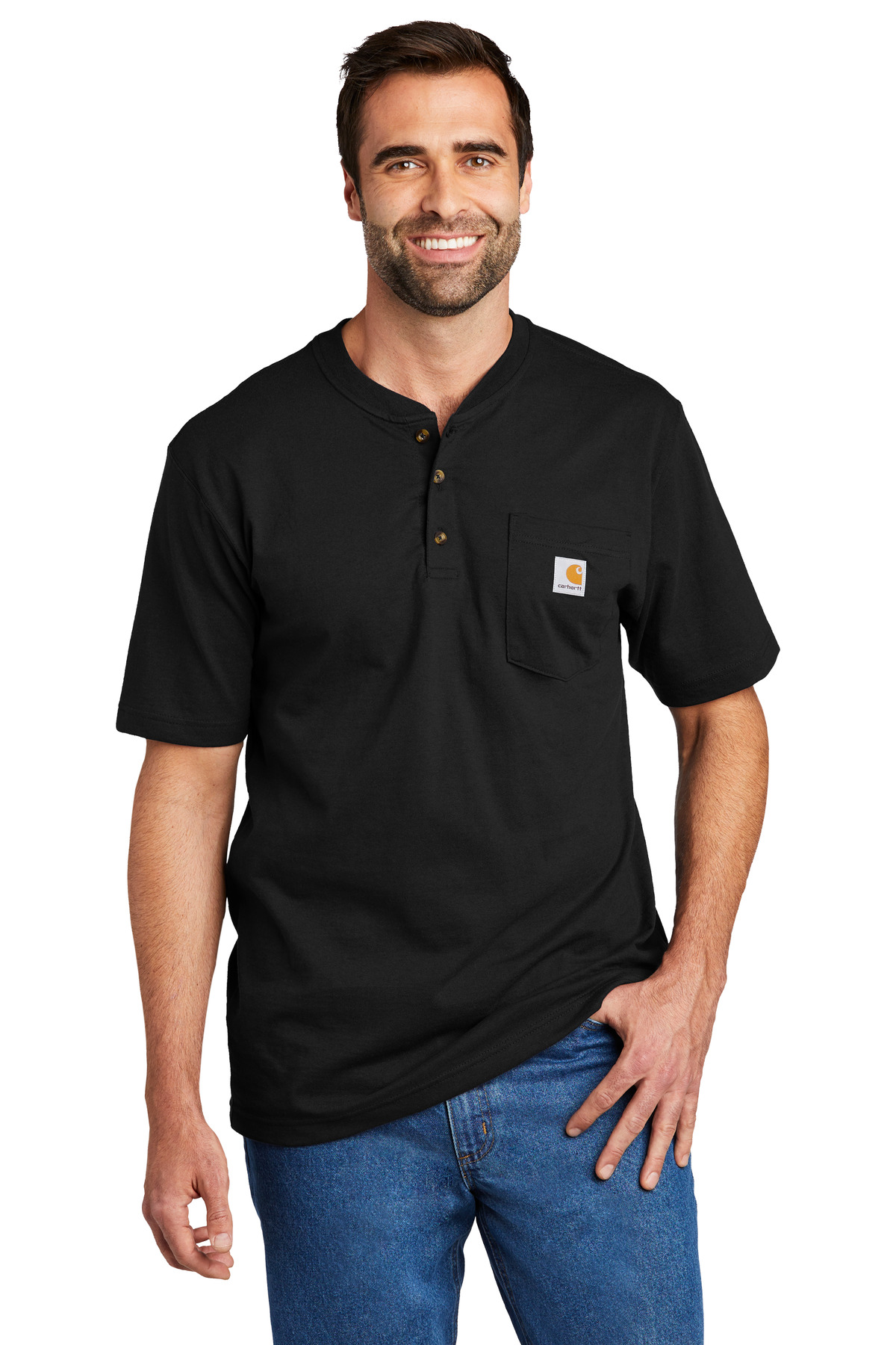 Carhartt Short Sleeve Henley T-Shirt CTK84 19
