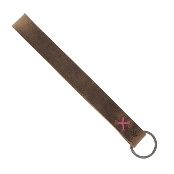Hayward Leather Wrist Keychain with Metal Split-Ring 26