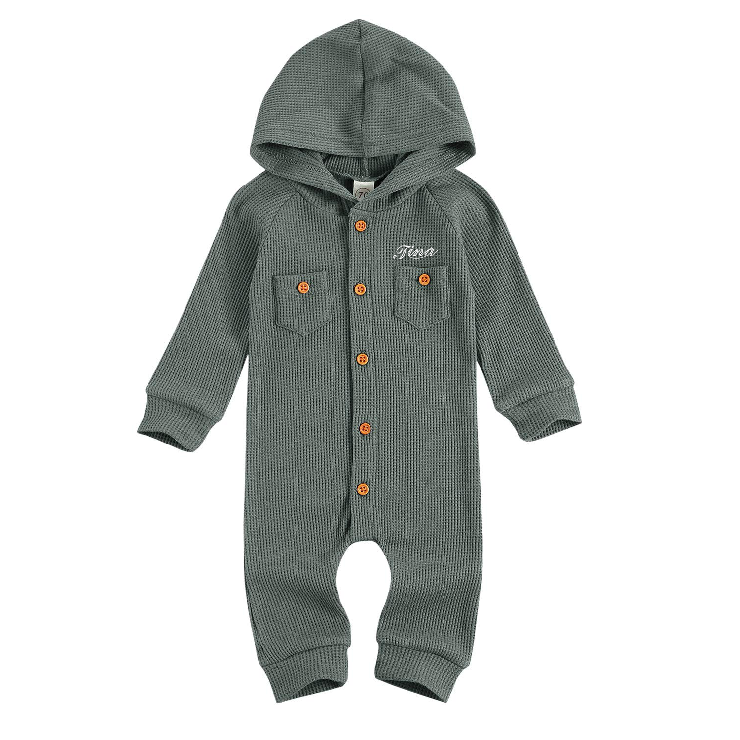 Winter Newborn Baby Boy Girl Solid Romper 1