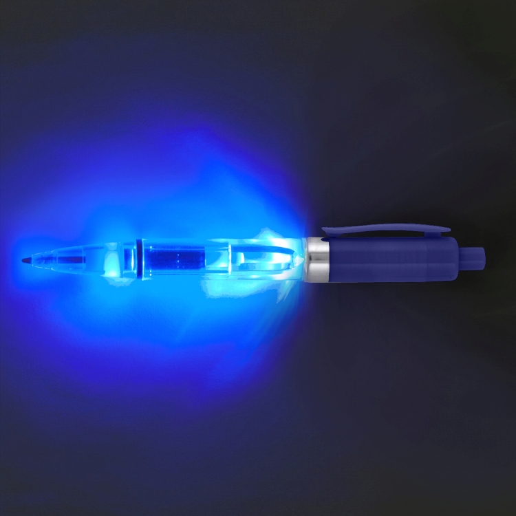 "Vicente" Light Up Pen with BLUE Color LED Light 9