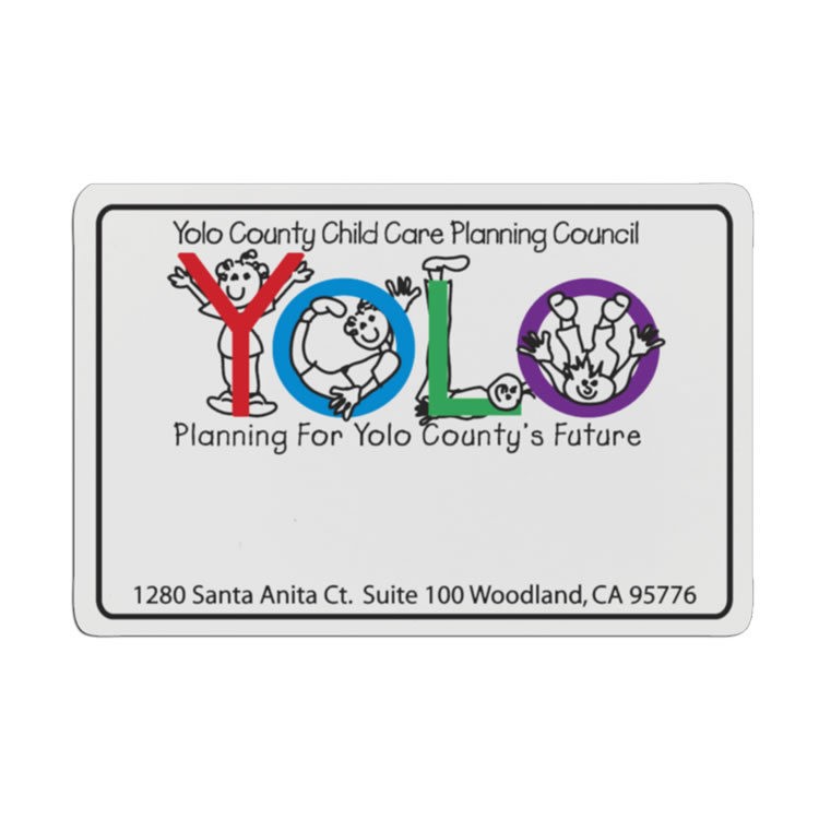 3" x 2" Rentangle Plastic Badge 2