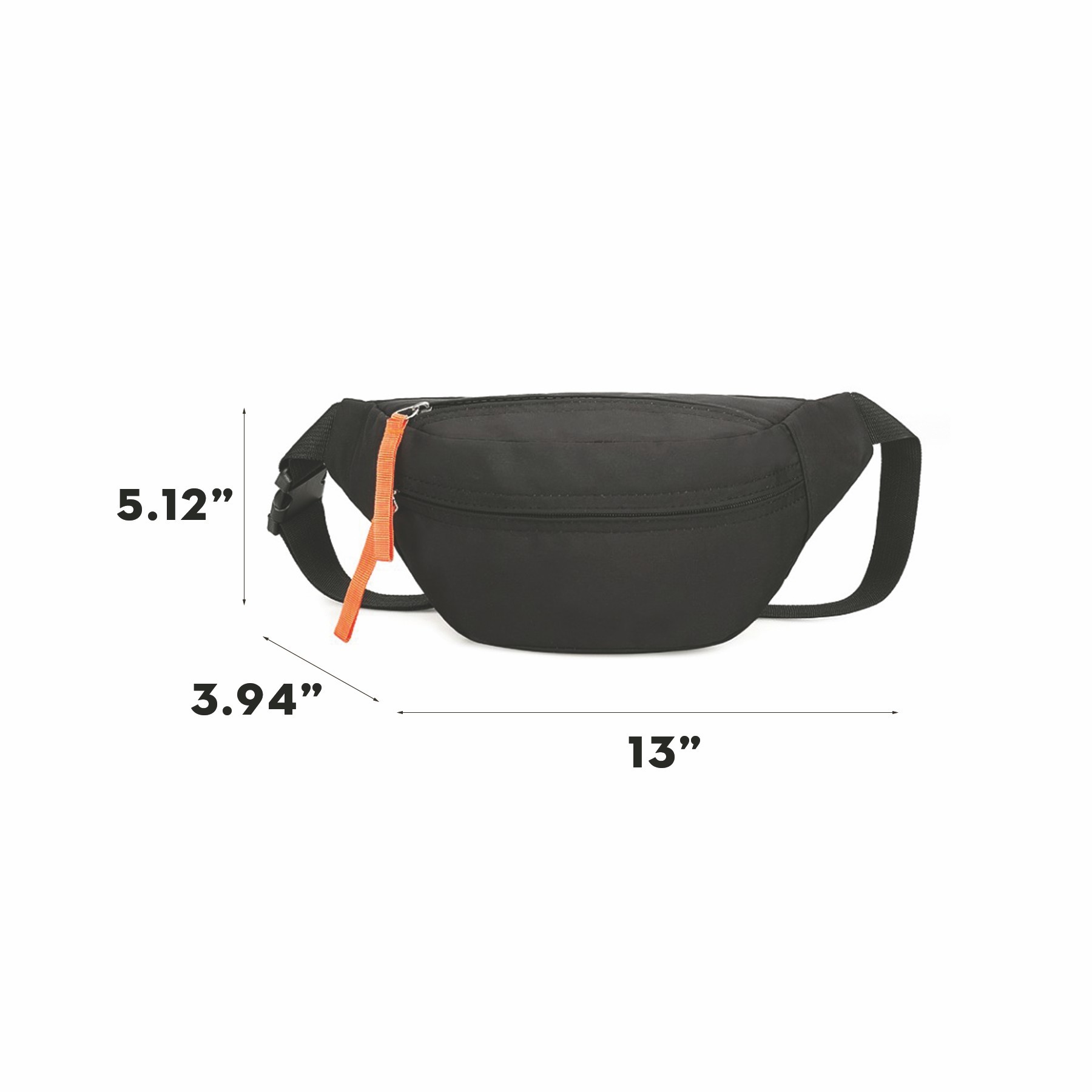 Nylon Solid Color Fanny Pack 2