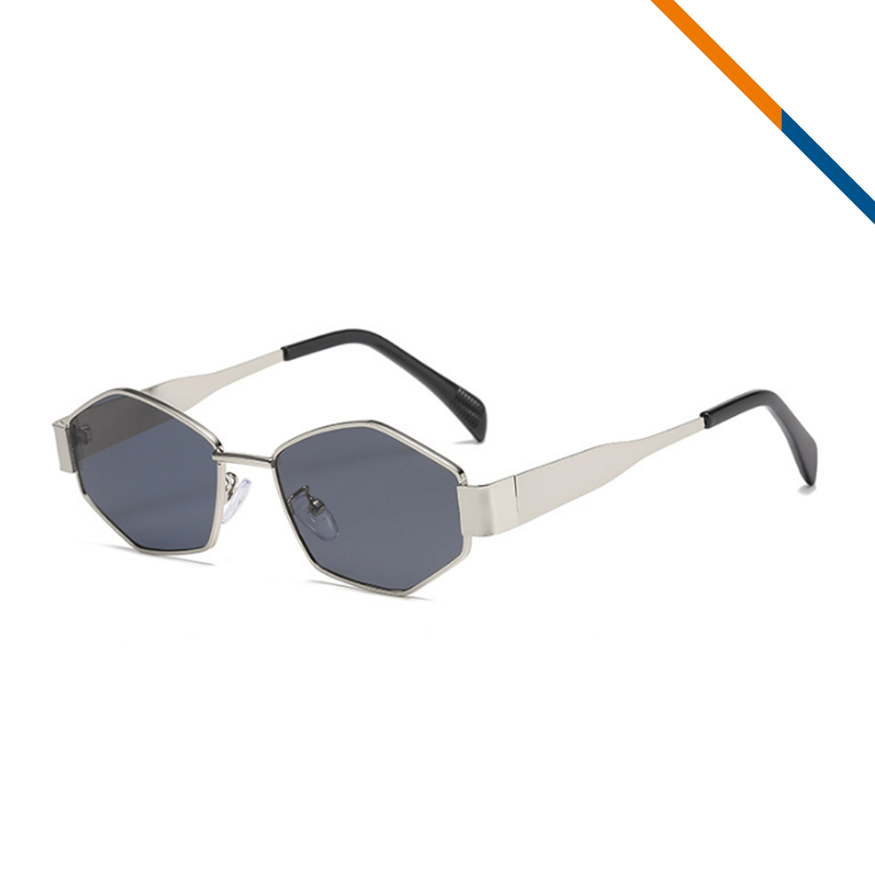 Chia Metal Hexagon Shaped Sunglasses 7